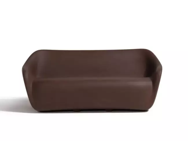 Диван пластиковый двухместный Reborn Standard мокко коричневый 1180х800х700 мм