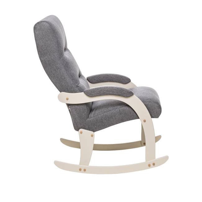 Кресло-качалка Leset Дэми Слоновая кость Malmo 90 (серый)