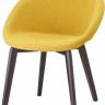 Кресло с обивкой Natural Giulia Pop венге, желтый 610х590х800 мм Кресло с обивкой Natural Giulia Pop венге, желтый 610х590х800 мм