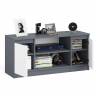 Тумба ТВ Мори МТВ1200.1 цвет графит/белый Тумба ТВ Мори МТВ1200.1 цвет графит/белый
