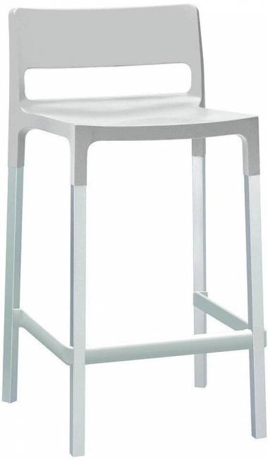 Стул полубарный пластиковый Scab Design, Divo, белый