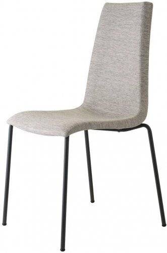 Стул с обивкой Mannequin Pop 4 legs антрацит, светло-серый 475х520х900 мм