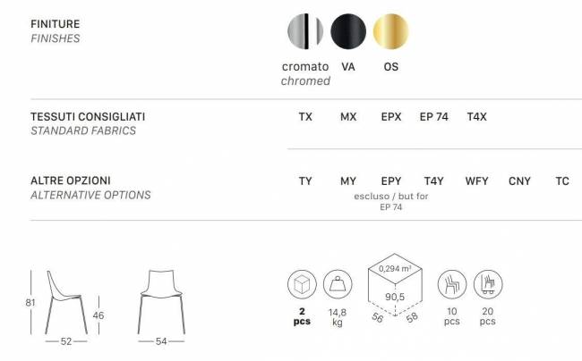 Стул с обивкой Zebra Pop 4 legs сатинированная латунь, морская волна 540х520х810 мм Стул с обивкой Zebra Pop 4 legs сатинированная латунь, морская волна 540х520х810 мм