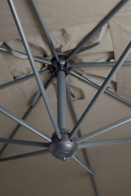 Зонт профессиональный 3х3 м Galileo Dark антрацит, терракотовый 3000х3000 мм