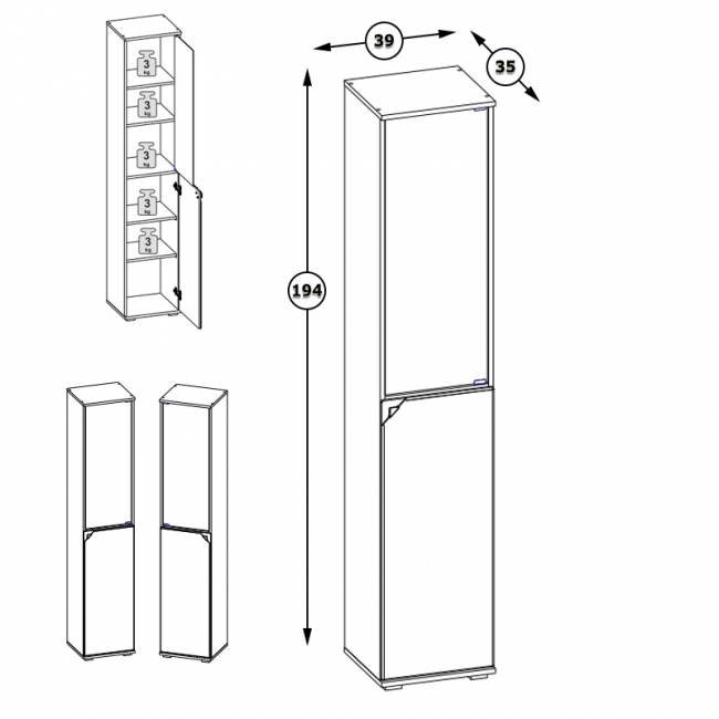 Шкаф Бостон 13.155 цвет дуб эндгрейн элегантный/фасады МДФ милк рикамо софт Шкаф Бостон 13.155 цвет дуб эндгрейн элегантный/фасады МДФ милк рикамо софт