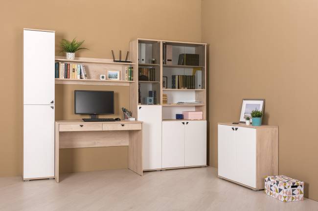 Шкаф Бостон 13.155 цвет дуб эндгрейн элегантный/фасады МДФ милк рикамо софт Шкаф Бостон 13.155 цвет дуб эндгрейн элегантный/фасады МДФ милк рикамо софт