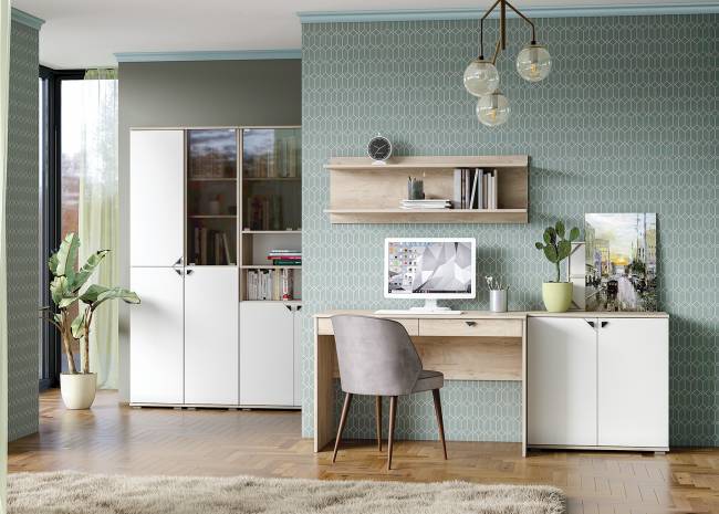 Шкаф Бостон 13.155 цвет дуб эндгрейн элегантный/фасады МДФ милк рикамо софт Шкаф Бостон 13.155 цвет дуб эндгрейн элегантный/фасады МДФ милк рикамо софт