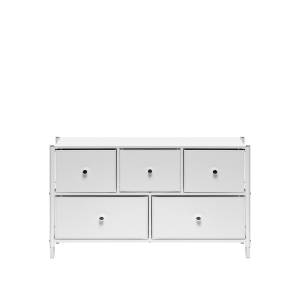 Комод Leset Хайди широкий 5 ящиков Белый Белый Комод Leset Хайди широкий 5 ящиков Белый Белый