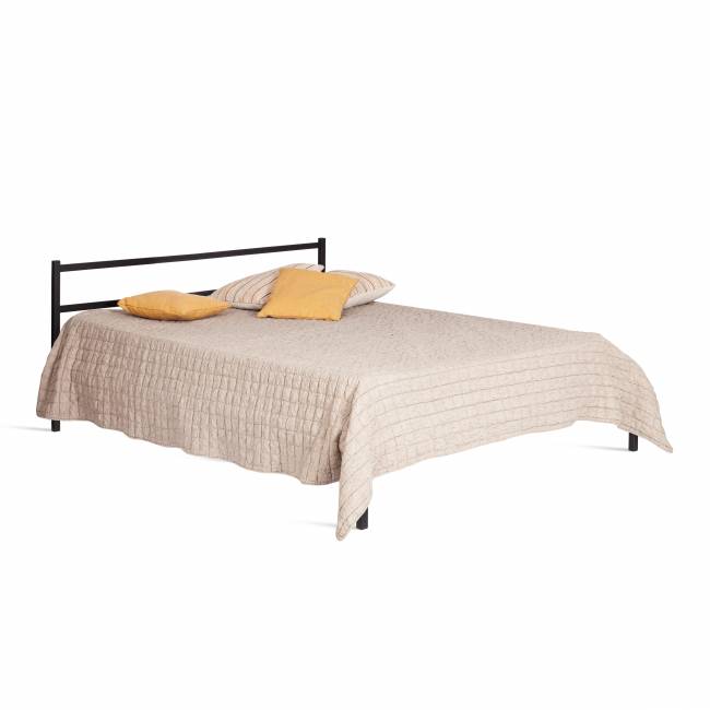 Кровать Marco металл, 160*200 см, черный черный металл