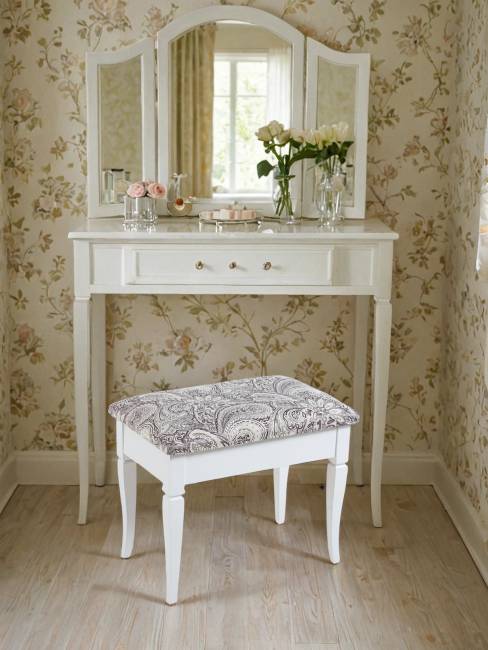 Банкетка Ретро М с ящиком белый, ткань меркурий