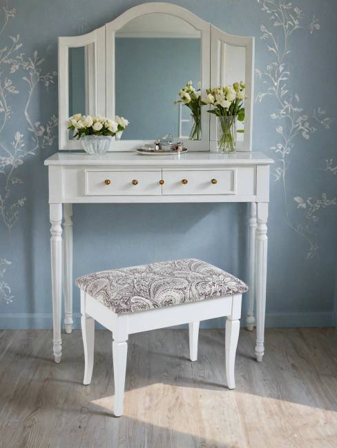 Банкетка Ретро М с ящиком белый, ткань меркурий