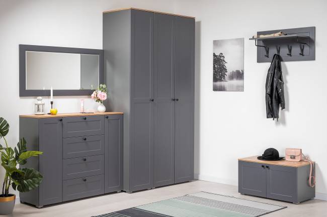 Вешалка Остин 15.12 цвет серый графит