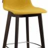 Стул барный с обивкой Natural Zebra Pop венге, желтый 480х500х1140 мм