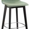 Стул барный с обивкой Natural Zebra Pop венге, зеленый 480х500х1140 мм