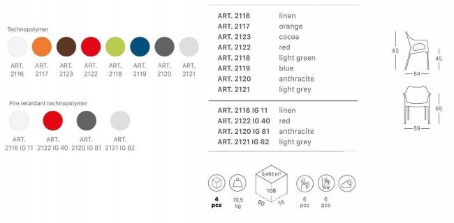 Кресло пластиковое Ola оранжевый 590х540х820 мм Кресло пластиковое Ola оранжевый 590х540х820 мм