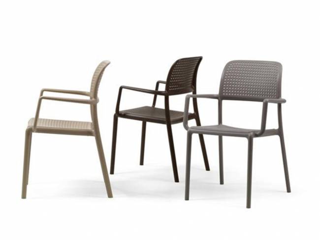 Кресло пластиковое Bora тортора 585х570х860 мм