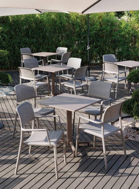 Кресло пластиковое Bora тортора 585х570х860 мм