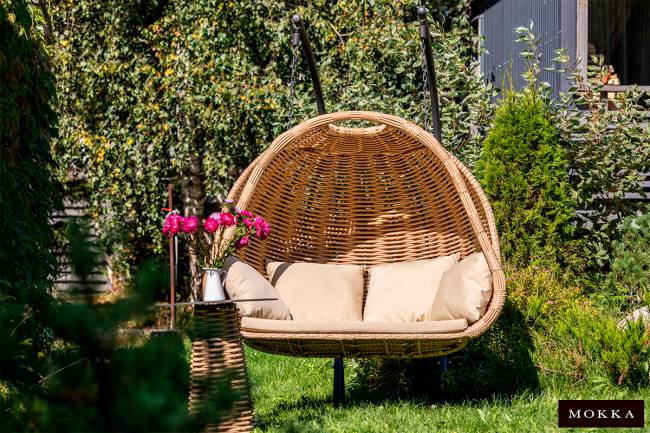 MOKKA MAJORCA подвесное кресло двухместное, цвет соломенный MOKKA MAJORCA подвесное кресло двухместное, цвет соломенный