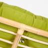 Кресло PAPASAN ECO/ПАПАСАН ЭКО P115-1/SP STD /c подушкой, ремешками/ диаметр подушки 125 см, 115x101x92 см, Natural (натуральный), флок Олива, 23 Natural (натуральный)