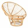 Кресло PAPASAN ECO/ПАПАСАН ЭКО P115-1/SP STD /c подушкой, ремешками/ диаметр подушки 125 см, 115x101x92 см, Natural (натуральный), флок Олива, 23 Natural (натуральный)