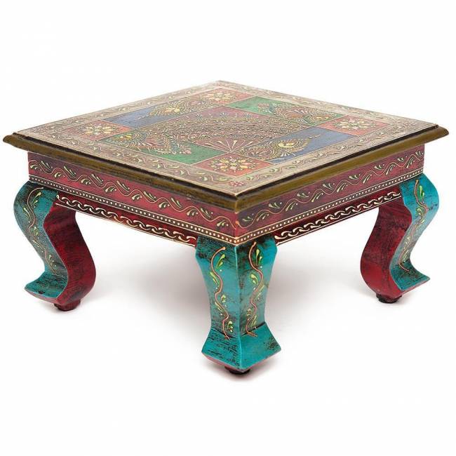 Столик Secret de Maison Havely/Хевели (мод. BJ-001) массив манго, 30х30х17см, этническая роспись (Комплект из 2 шт.) этническая роспись дерево манго Столик Secret de Maison Havely/Хевели (мод. BJ-001) массив манго, 30х30х17см, этническая роспись (Комплект из 2 шт.) этническая роспись дерево манго