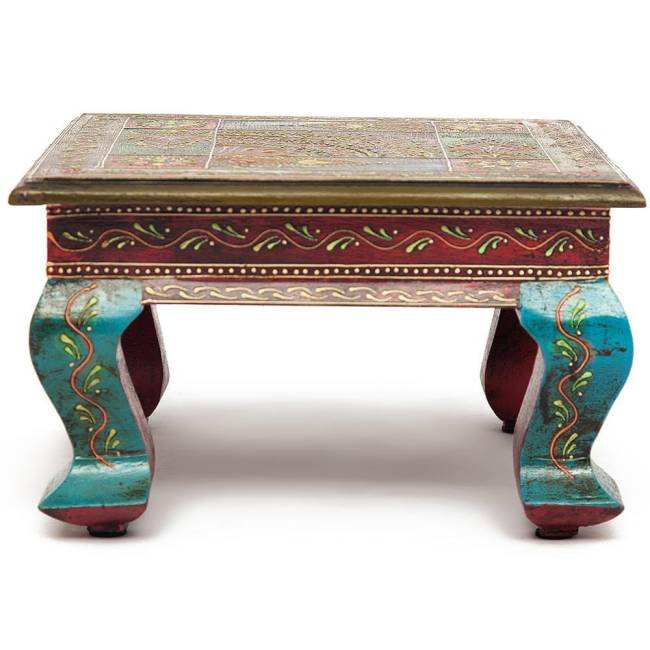 Столик Secret de Maison Havely/Хевели (мод. BJ-001) массив манго, 30х30х17см, этническая роспись (Комплект из 2 шт.) этническая роспись дерево манго Столик Secret de Maison Havely/Хевели (мод. BJ-001) массив манго, 30х30х17см, этническая роспись (Комплект из 2 шт.) этническая роспись дерево манго