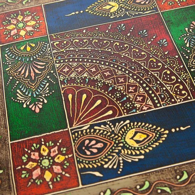 Столик Secret de Maison Havely/Хевели (мод. BJ-001) массив манго, 30х30х17см, этническая роспись (Комплект из 2 шт.) этническая роспись дерево манго Столик Secret de Maison Havely/Хевели (мод. BJ-001) массив манго, 30х30х17см, этническая роспись (Комплект из 2 шт.) этническая роспись дерево манго