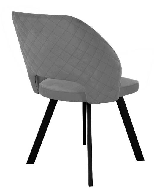 Стул DikLine 274 поворотный Z28 серый, ножки черные Стул DikLine 274 поворотный Z28 серый, ножки черные