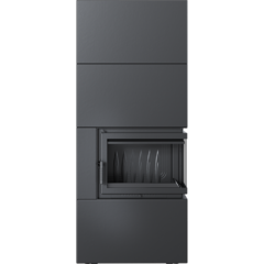 Каминокомплект SIMPLE Box черный с топкой BS, правый угол