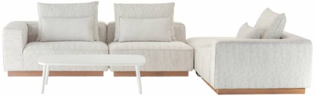 Комплект мягкой мебели Don тик, бежевый Комплект мягкой мебели Don тик, бежевый