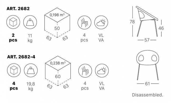 Кресло пластиковое Scab Design, Drop антрацит, голубой Кресло пластиковое Scab Design, Drop антрацит, голубой
