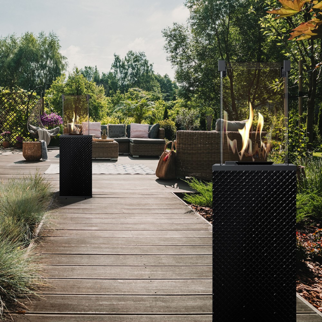 Нагреватель газовый PATIO/G31/37MBAR/CZ/P - черное стекло, тиснение, пульт