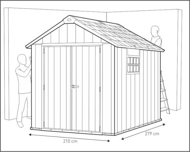 Сарай "Окланд 759" (размеры 210 х 279 см)