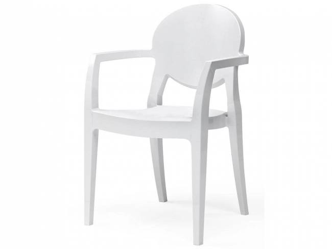 Кресло пластиковое Igloo белый 570х540х870 мм Кресло пластиковое Igloo белый 570х540х870 мм