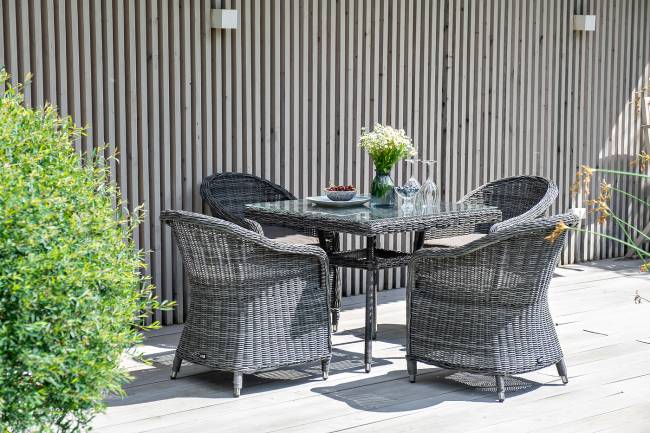 "Равенна" плетеное кресло из искусственного ротанга, цвет графит "Равенна" плетеное кресло из искусственного ротанга, цвет графит