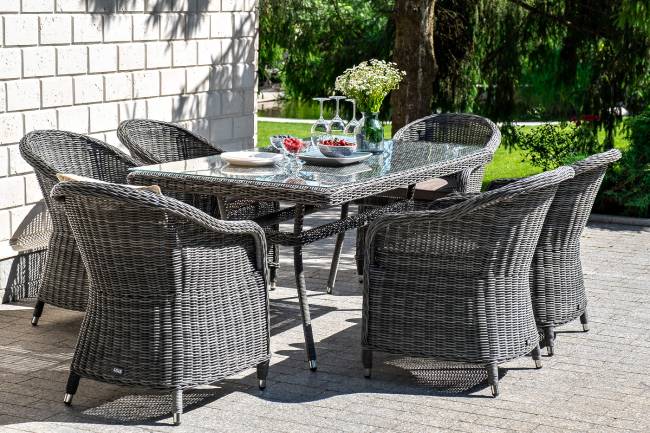 "Равенна" плетеное кресло из искусственного ротанга, цвет графит "Равенна" плетеное кресло из искусственного ротанга, цвет графит