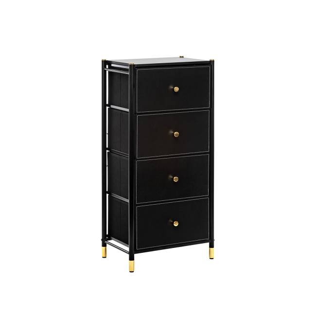 Комод Leset Хайди 4 ящика Чёрный Чёрный