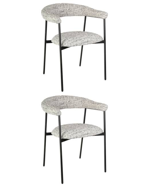 Стул обеденный Toko светло-серый 2 шт.