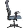 Кресло офисное / Аспер / Asper / черный пластик  /  серая сетка / серая ткань