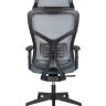 Кресло офисное / Аспер / Asper / черный пластик  /  серая сетка / серая ткань