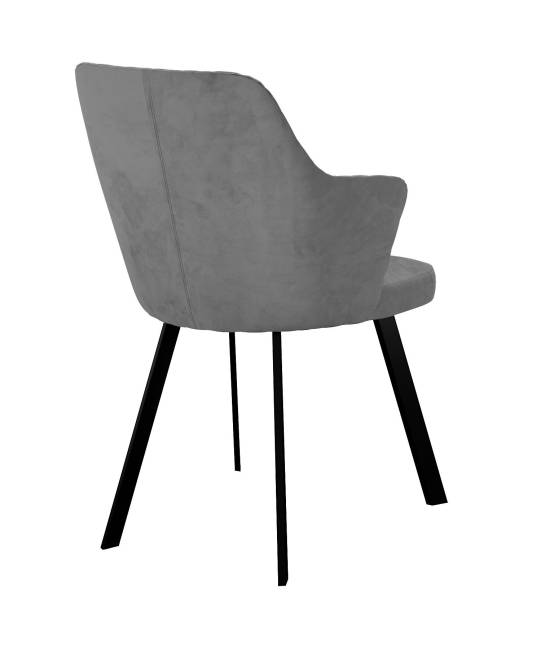Стул DikLine 345 C56 серый, ножки черные Стул DikLine 345 C56 серый, ножки черные