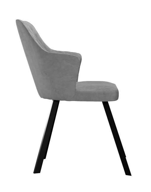 Стул DikLine 345 C56 серый, ножки черные Стул DikLine 345 C56 серый, ножки черные