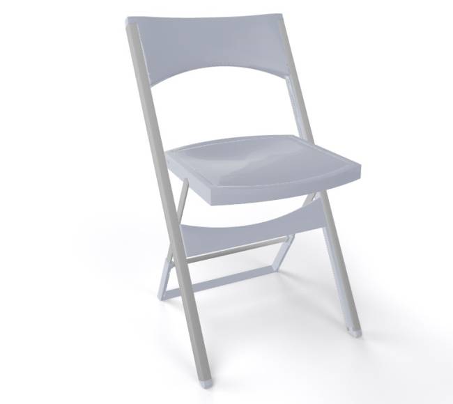 Стул пластиковый складной Compact жемчужно-серый 435х470х775 мм Стул пластиковый складной Compact жемчужно-серый 435х470х775 мм