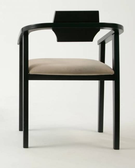 Стул-кресло Челси ПМ чёрный/бежевый