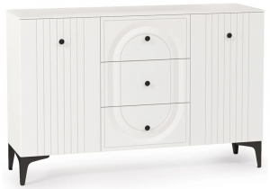 Комод Вестра 13.309 белый pe шагрень / белая шагрень