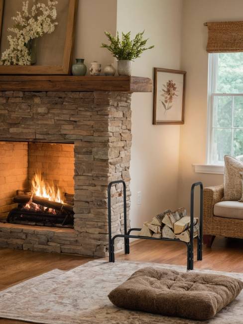 Дровница 4 черный