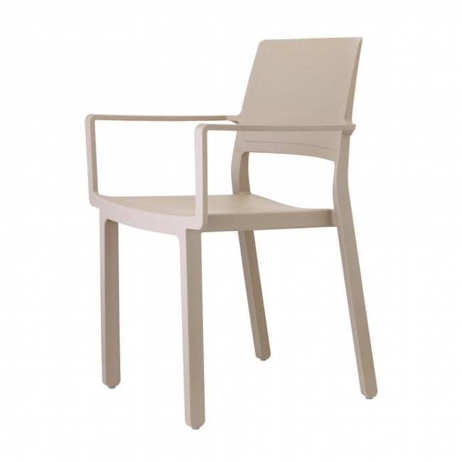 Кресло пластиковое Kate тортора 570х480х840 мм