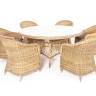 "Эспрессо - 150 R" обеденная группа плетеная, цвет соломенный