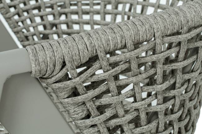 "Амстердам" плетеный стул из искусственного ротанга, цвет серый