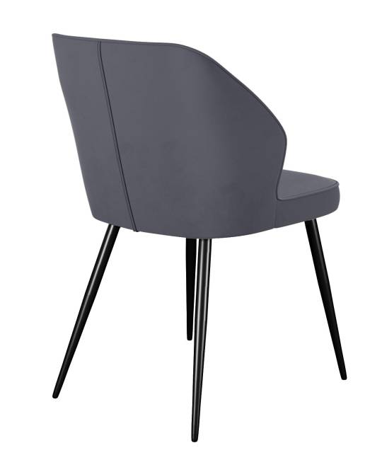 Стул DikLine 222M B28 ANTRACITE, ножки черные Стул DikLine 222M B28 ANTRACITE, ножки черные